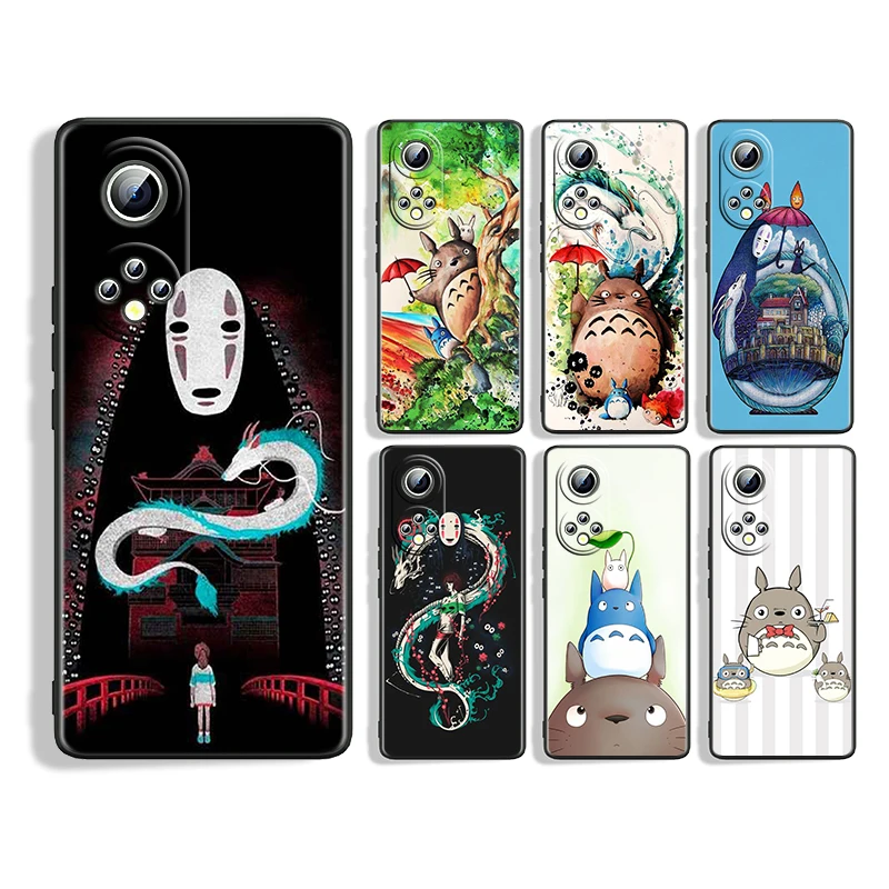 

Anime Totoro Ghibli Spirited Silicone Cover For Honor 60 50 SE 30 3i 20 20S 10 10i 10X 9X 8X 8A 7A Pro Lite Phone Case Coque