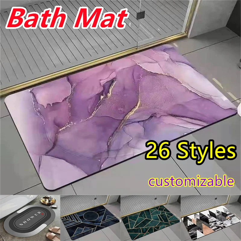 

Quick Dry Bathroom mat Bathroom Decoration Modern Minimalist Balcony Porch Area Mat Bathroom Floor Mat Doormat Bathtub Side Mat