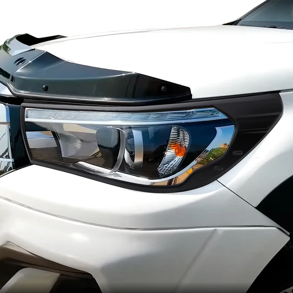 Крышка фары декоративная защита лампы для Toyota Hilux Recco SR5 2015 2016 2017 2018 2019 2020