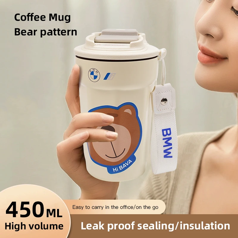 Автомобильные аксессуары кофейная портативная чашка термос из нержавеющей