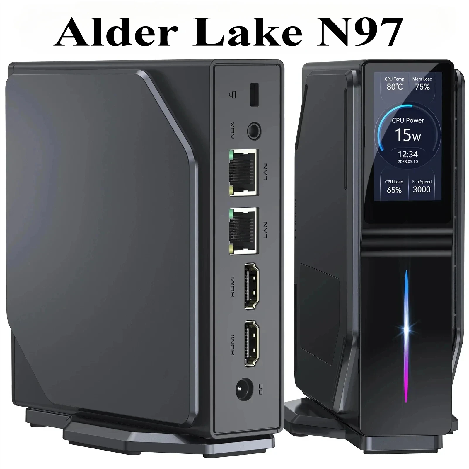 Мини-ПК SZBOX S1 Alder Lake N97 MINI PC TDP 25 Вт Windows 11 DDR4 3200 МГц 16 ГБ 512 WIFI6 BT5.2 USB2.0*2 USB3.0*2