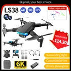 Новинка LS38 Дрон 6K HD Двойная камера Wi-Fi FPV профессиональная аэрофотосъемка бесщеточный мотор Радиоуправляемый квадрокоптер
