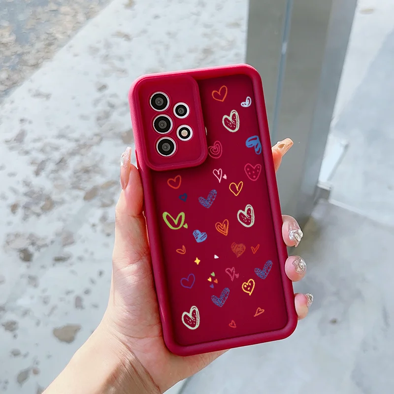 Чехол для телефона с милым мультяшным сердечком Vivo V40 SE V21 5G 11 V30 Pro Y72 Y03 Y70 Y36 Y28 X100 X80