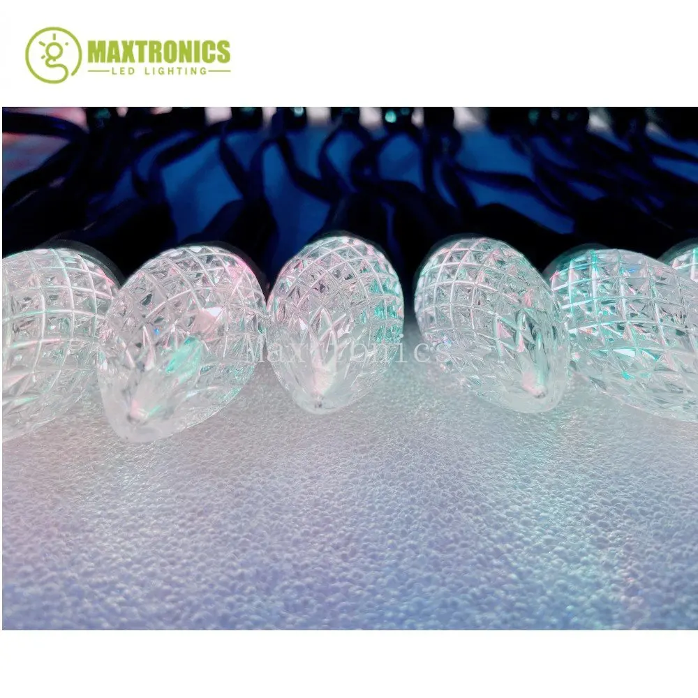 Фото Новый 50 светодиодов/строка C9 DC12V WS2811 RGB светодиодные модули пиксельный светильник 18awg адресуемый IP68 водонепроницаемый разъем для праздничной декоративной лампы №5
