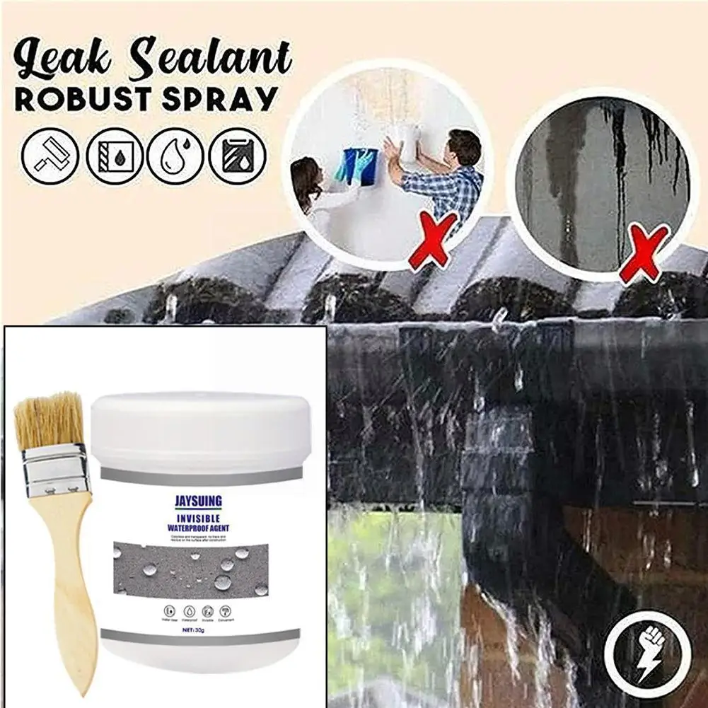 

100g Waterproof Agent Toilet Anti-leak Glue Leak-trapping Repair Tools Anti-Leaking Sealant Repair Glue for Roof Repair Bro N5S1