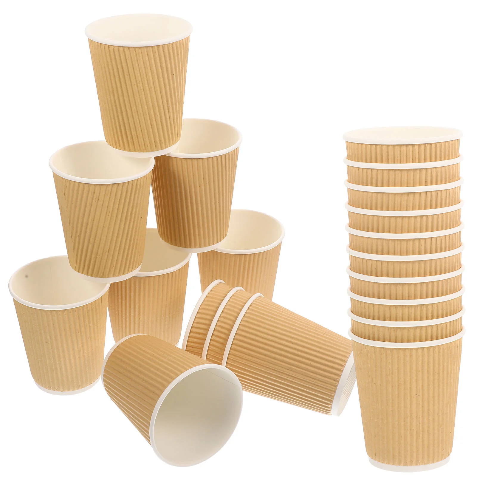 

50pcs Coffee Packing Cups Multi-use Coffee Cups Double-layer Coffee Cups Cups