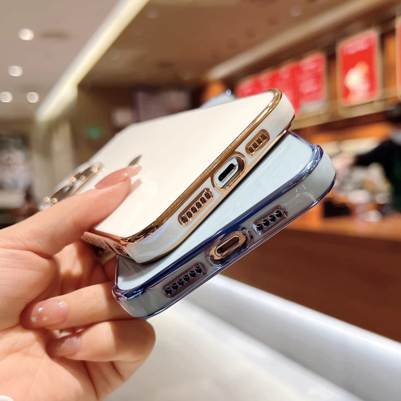 Plating Love Heart Case For iPhone 13 11 12 Pro Max XS XR X 7 8 Plus iPhone13 iPhone11 iPhone12 Soft Shell Full Cover Women Girl