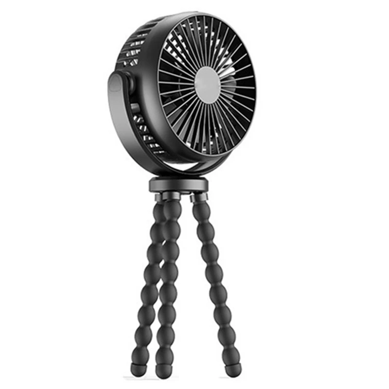 

Misting Fan For Baby Stroller, Battery Operated Clip On Fan With Flexible Tripods-Rechargeable Portable Fan For Baby