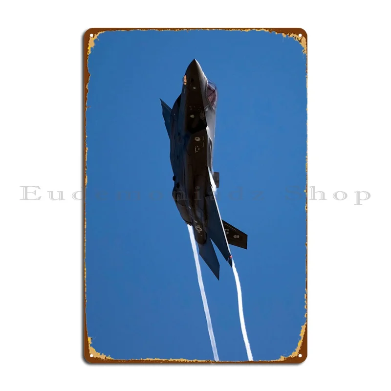 

F35 Getting Air Metal Signs Cinema Wall Decor Wall Cave Customized Wall Cave Tin Sign Poster