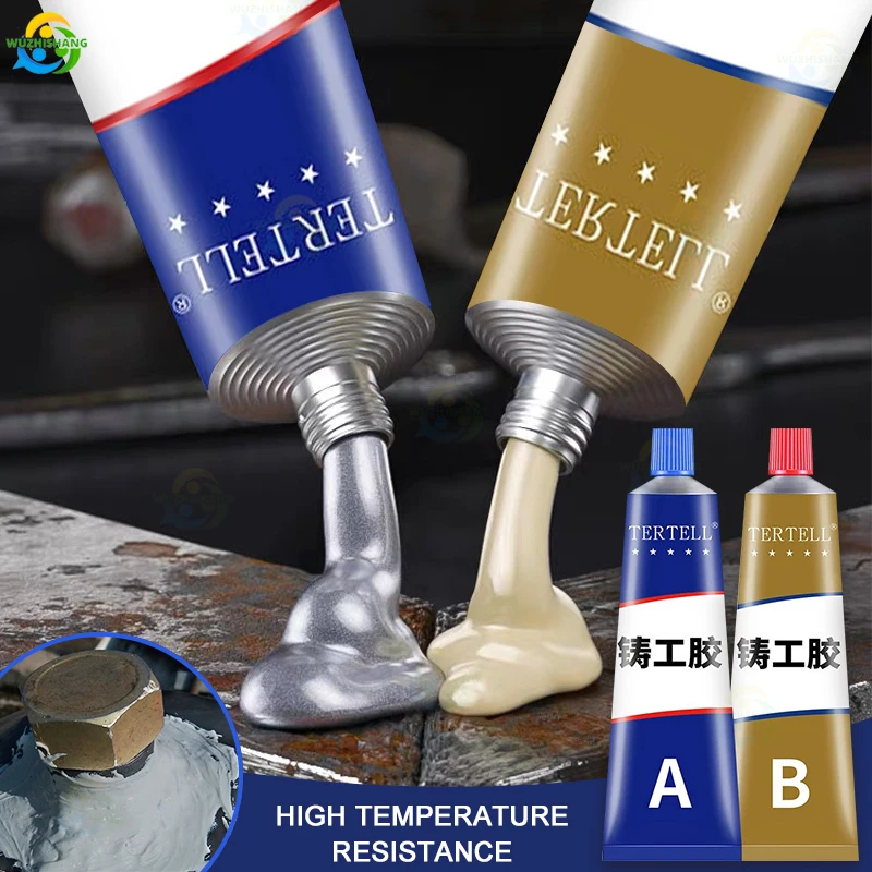 

100g Magic Repair Glue AB Metal Strength Iron Bonding Heat Resistance Cold Weld Metal Repair Strong Adhesive Agent Caster Glue
