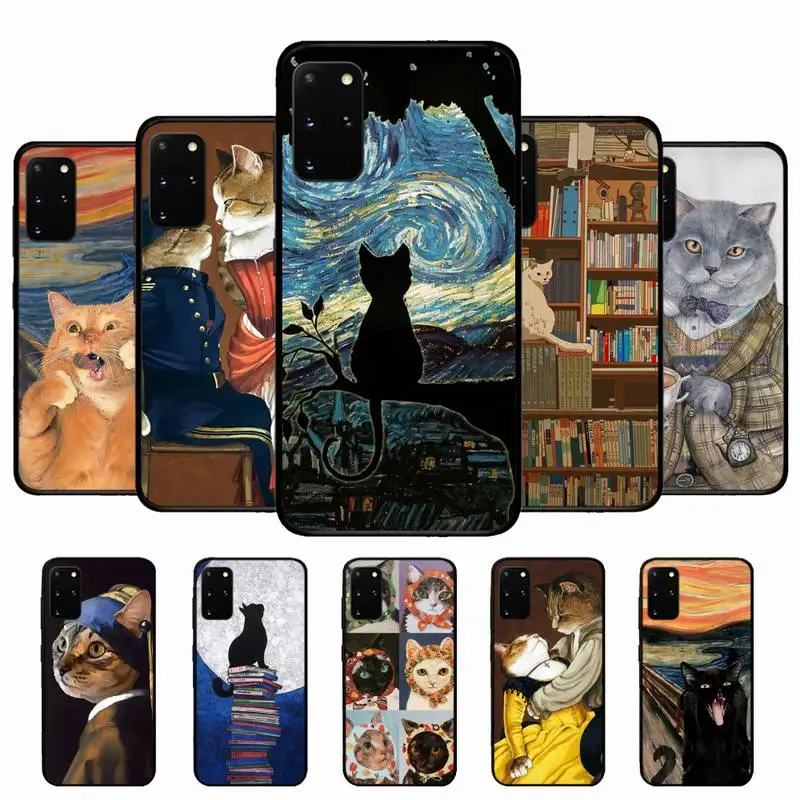 

cat Phone Case for Samsung S10 21 20 9 8 plus lite S20 UlTRA 7edge