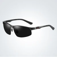 sport al mg alloy rimless polarized mirror sunglasses grey brown yellow lenses driving outdoors sun glasses