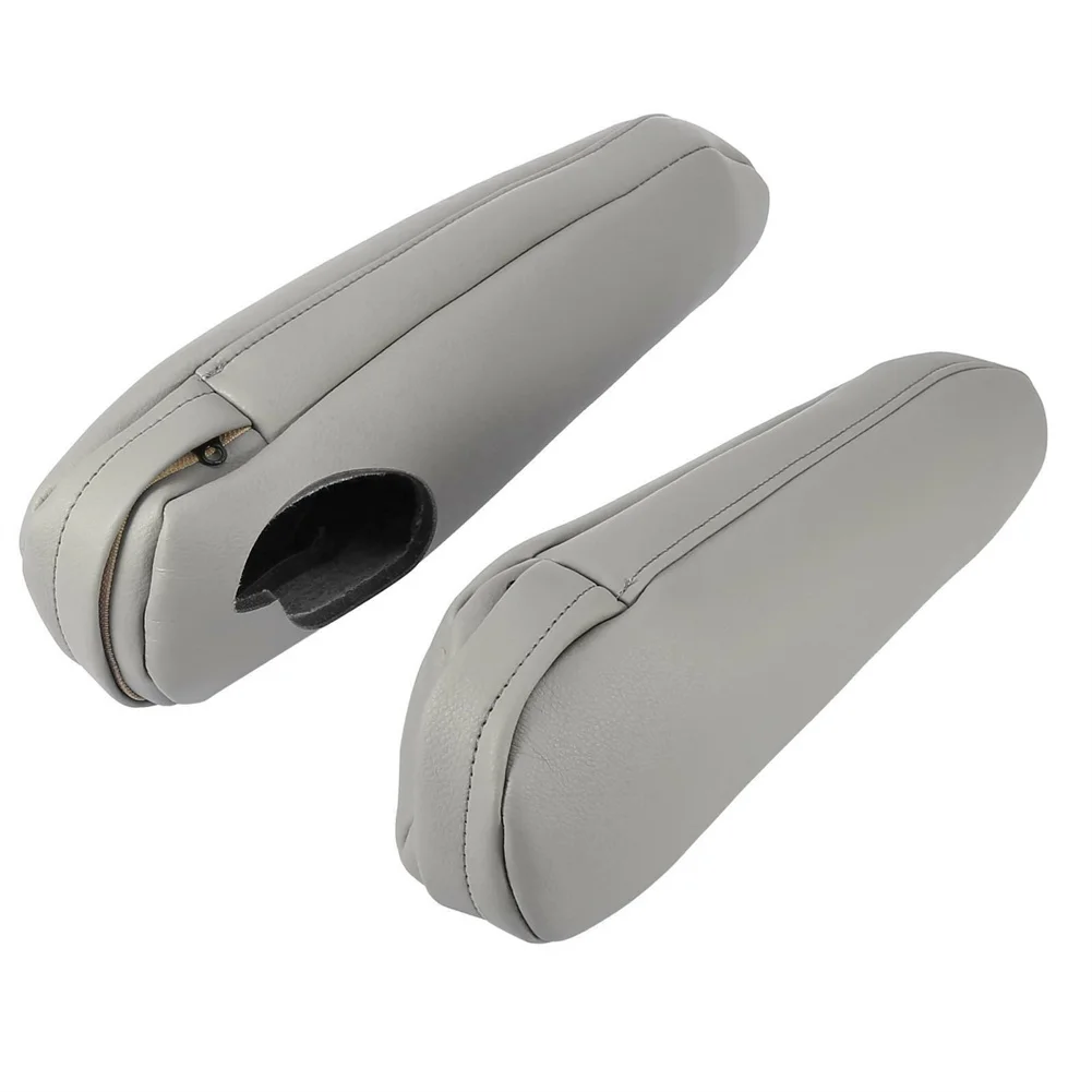 

Front Seat Armrest Cover Car Leather Lid 2pcs Accessories Anti-scratch