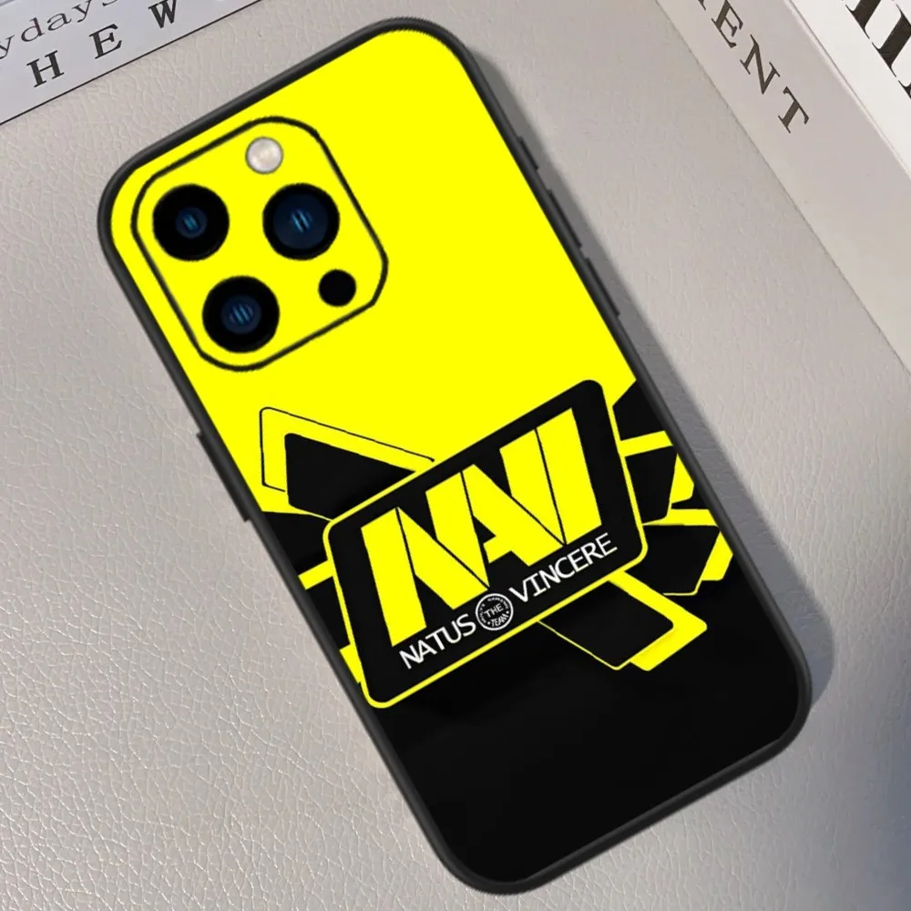 Чехол для телефона игровой команды N-Natus Vincere для iPhone 13 14 15 11 12 Mini Pro Max XR X, черный чехол (art.: 3920c8ccca80c) - 3920c8ccca80c
