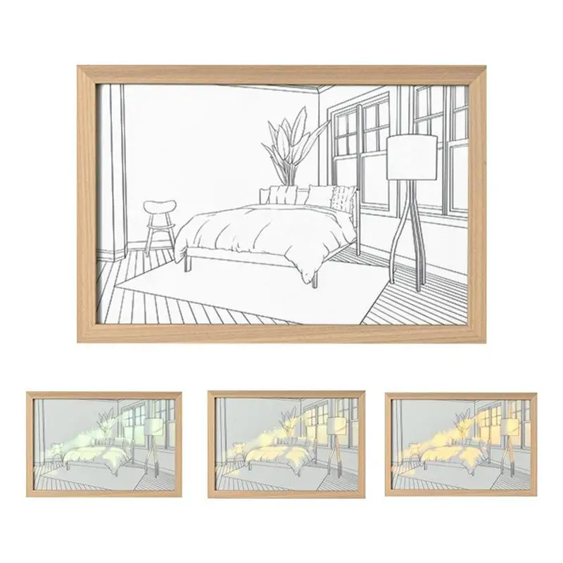 

Luminous Decorative Painting Light And Shadow Painting Literary Atmosphere Indoor Decoration For Bedroom Study Room Living Room