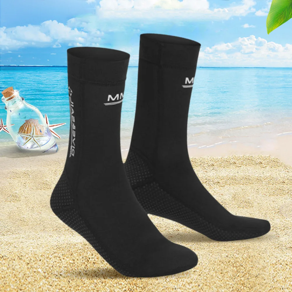 

3mm Diving Socks Wearable Unisex Surfing Beach Boots Portable Neoprene Snorkeling Spearfishing Socks Lightweight for Water Sport