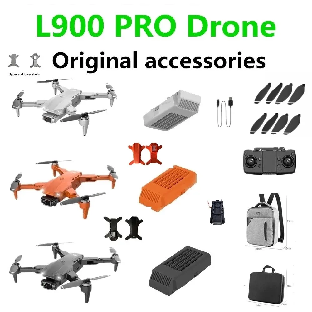 L900 Pro Drone Original Accessories Battery 7.4V 2200mAh Propeller Maple Leaf /USB Cable Use For L900  Drones Spare Parts