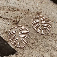 classic vintage leaf shape earrings for women jewelry simple accessories