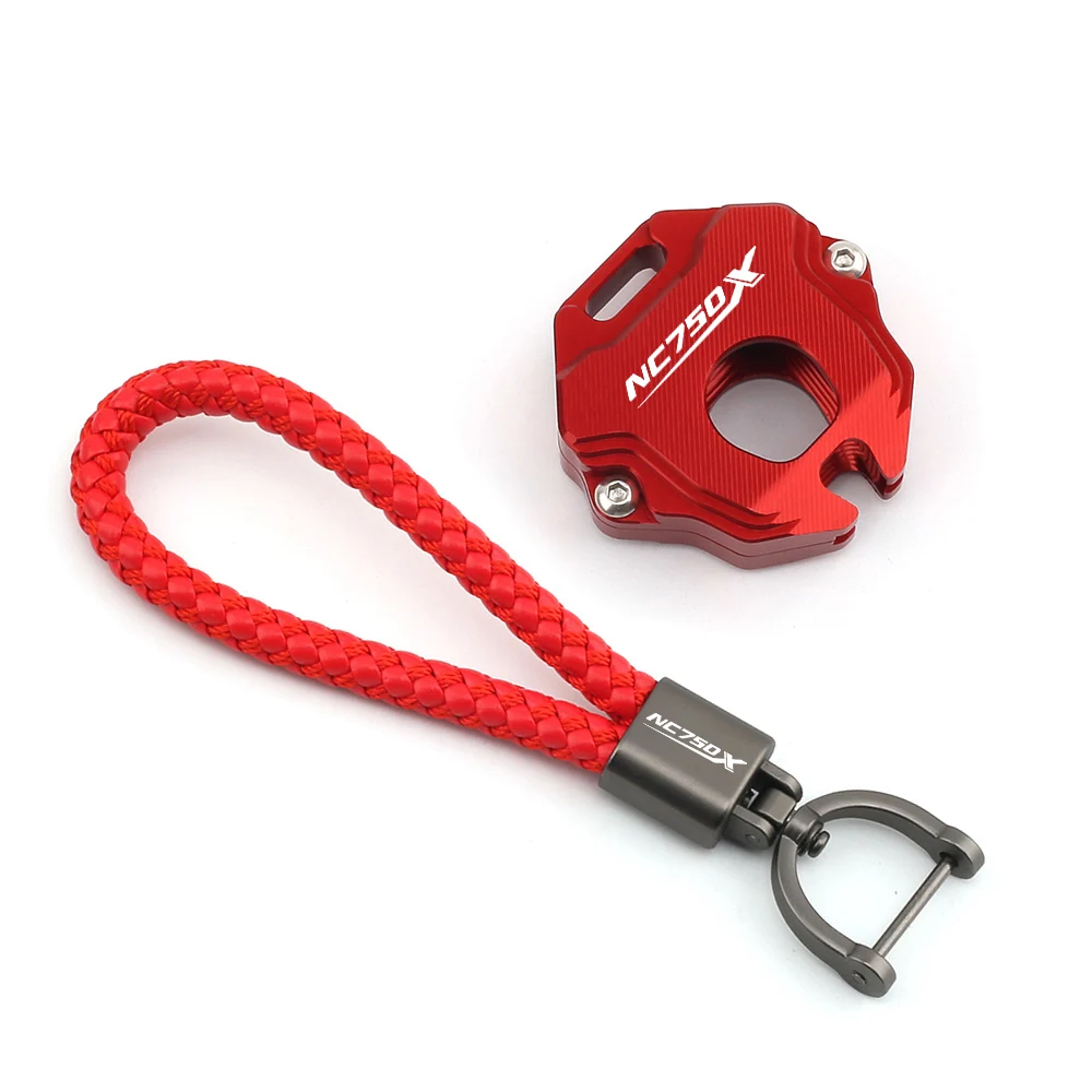 

Чехол для ключей с логотипом для Honda NC750X NC 750X 750 X DCT 2013-2024 2025 алюминиевый чехол для ключей с ЧПУ, держатель цепи, аксессуары для мотоциклов