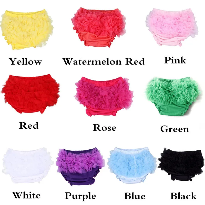 Baby Shorts Cotton Lace Bloomers Shorts Infant  Lovely Toddler Ruffle Pants Baby Girl Clothes Diaper Cover Summer