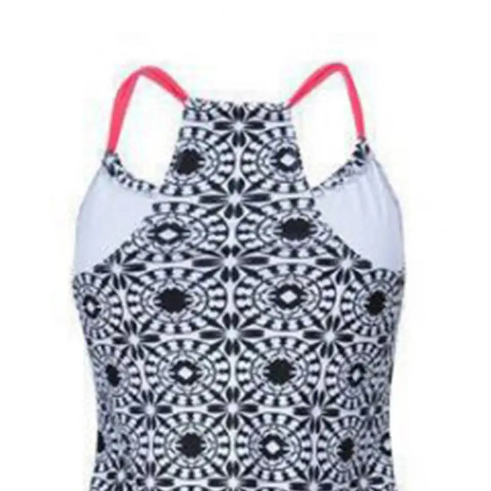 Купальник-танкини с U-образным вырезом и цветочным принтом