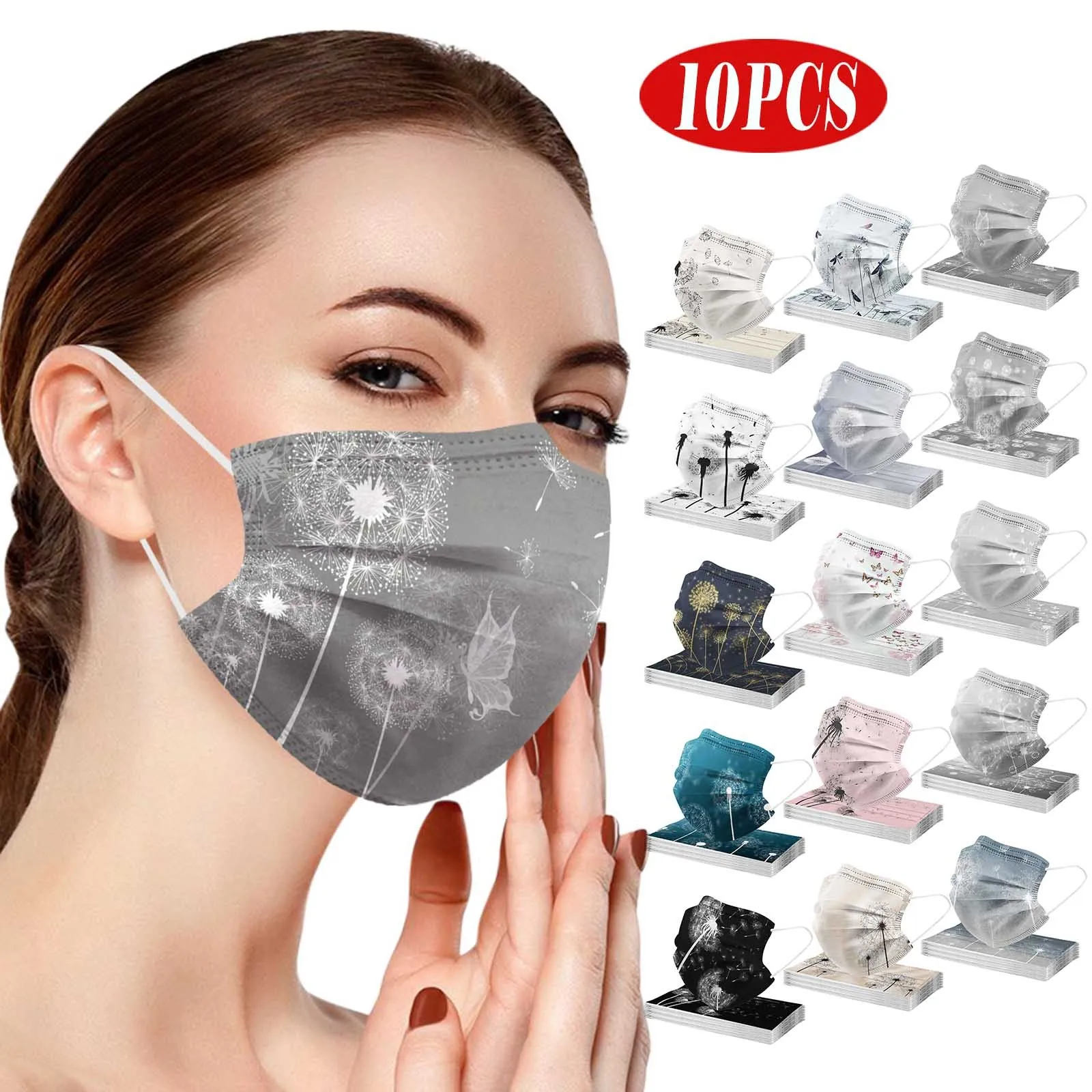 10 шт. маски для взрослых 3 слоя | Тематическая одежда и униформа