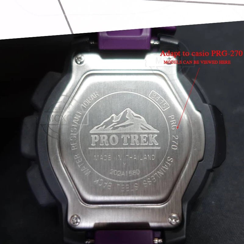 Resin Watch Band Suitable For CASIO PRG-270 Men Waterproof Rubber Strap  Bracelet Wristband Watch Accessories