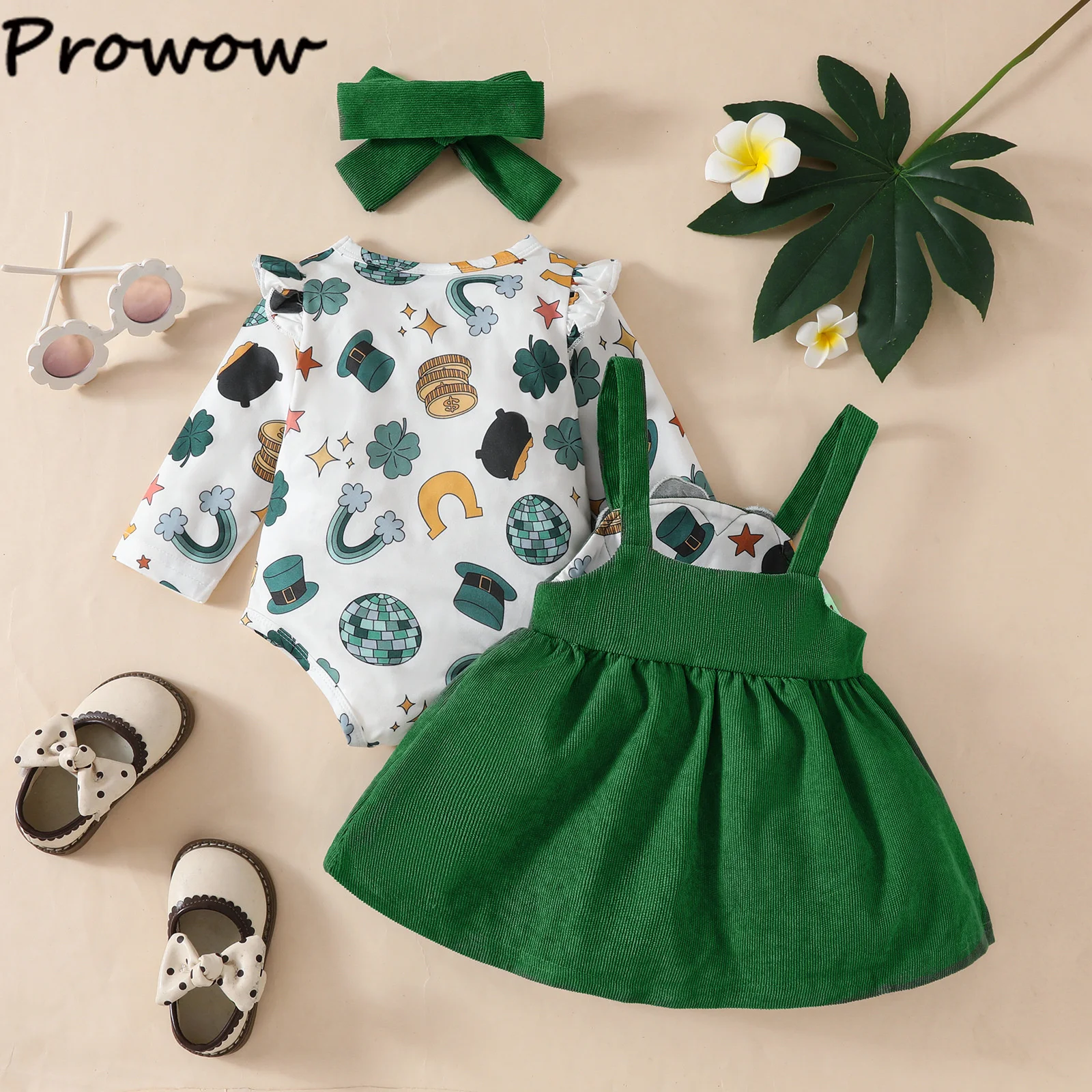Prowow My First костюм на день Святого Патрика комплект одежды для маленьких девочек