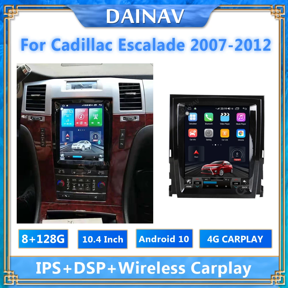 

8+128GB Car Multimedia player For Cadillac Escalade 2007-2012 Android auto Radio GPS Navigation car video players carplay