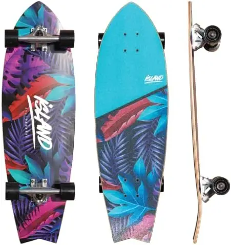 

Skate 32" Fish Tail Cruiser Skateboard | Short Board | 7ply Canadian Maple Deck - Designed for Beginners to Advanced Riders.