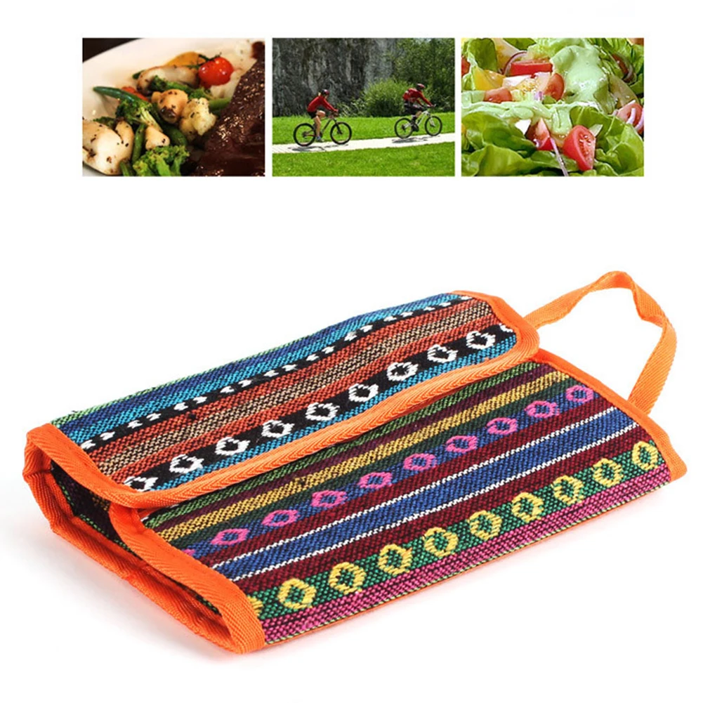 

Camping Travel Picnic Cutlery Case Barbecue Tableware Storage Carrying Bags for Hiking Backpacking Chopsticks Spoon Fork