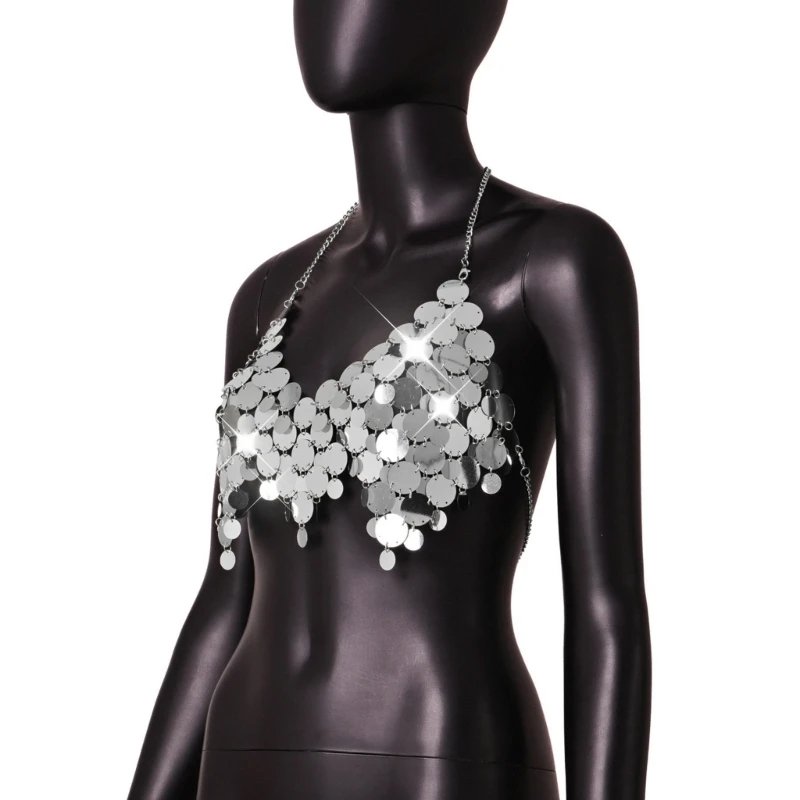 Женские блестящие бюстгальтеры на бретельках-бикини с открытой спиной блестящая