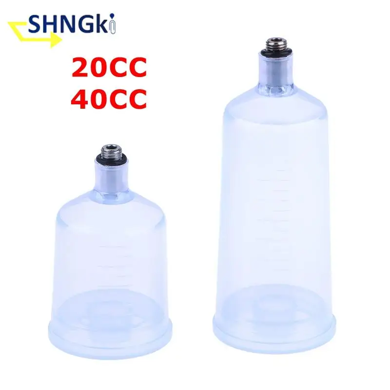 

1/2pcs Airbrush Plastic Clear Cup Of Spray Gun 20CC 40CC Air Brush Pen Repleceable Accessories For Painting Spray Paint Pot Cup