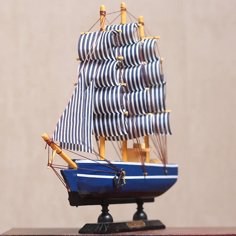 Europejskie drewniane akcesoria żeglarskie Sztuka Dom Salon Stół Figurki Dekoracja Model Pokój Biuro Ozdoby na biurko Rękodzieło