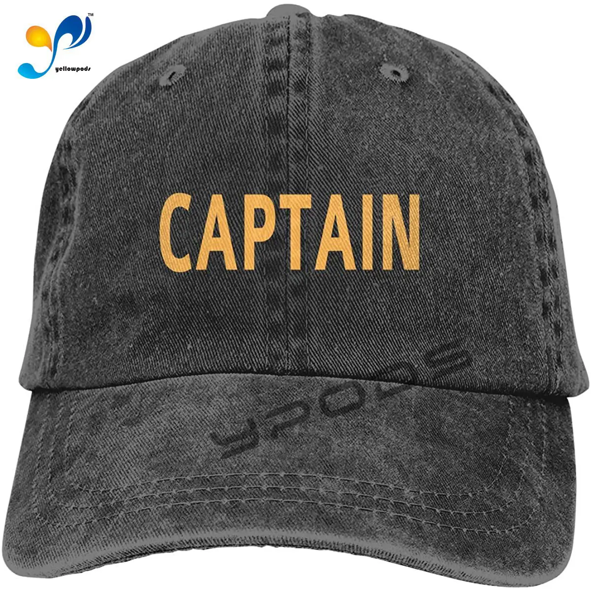 

Waldeal Men's Captain Vintage Washed Denim Adjustable Baseball Cap for Dad Hat