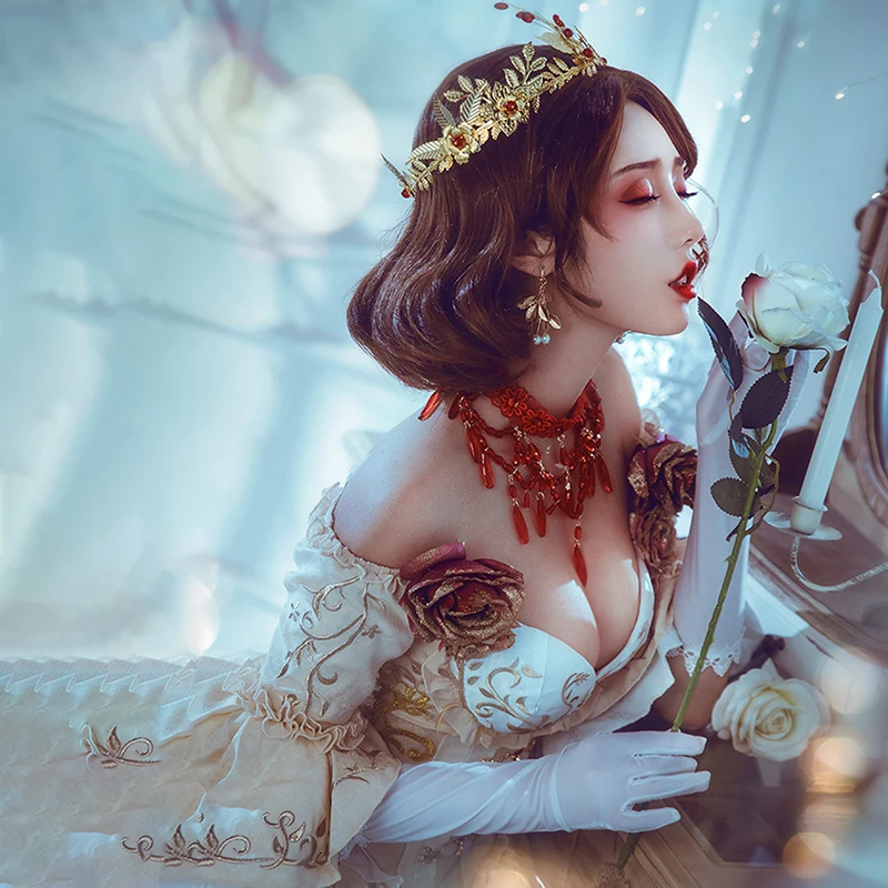 Костюмы для косплея мадам красного цвета с идентификацией V миссис Марии