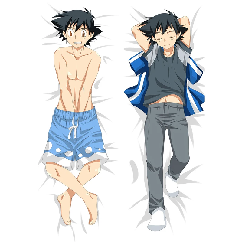 

Newly Design Hot Game Dakimakura Rosa PokemonTrainer Ash Ketchum Fullbody Pillow Case Anime Hugging Body Pillowcase