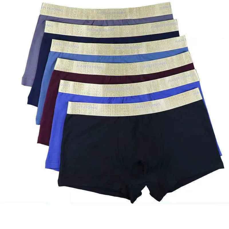 8pcs/Lot Men's Underwear Pure Cotton Youth Mid-rise Boxer Shorts New Sports Antibacterial Male Underpants Man Panties