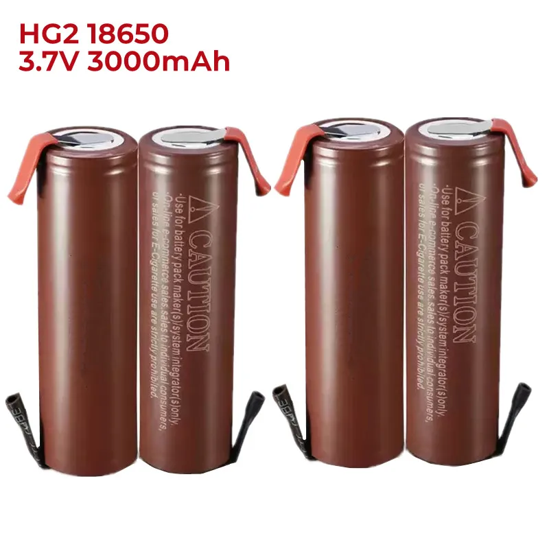 

1-20PCS HG2 18650 Battery 3000mAh HG21865 3.7V Lithium Rechargeable High Discharge 20A Power Bateria (Welded Nickel Strips)