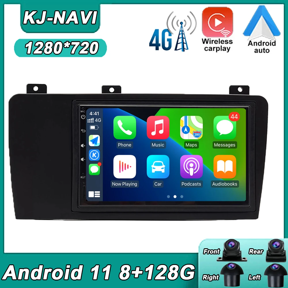 

Автомагнитола с сенсорным экраном, Android 11, GPS для Volvo XC70 V70 S60 2004-2009, стерео, Автомобильный мультимедийный видеоплеер BT