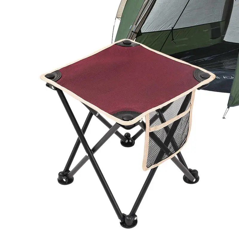 kempingowe składane krzesło antypoślizgowe krzesła z tkaniny Oxford Outdoor Camping Supplies Przenośne boczną kieszenią