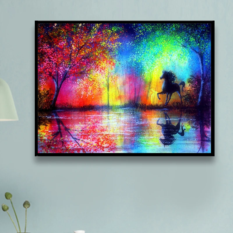 

5D DIY Diamond Painting Beautiful Scenery Diamond Embroidery Abstract Art Rhinestone Mosaic Cross Stitch Home Decor