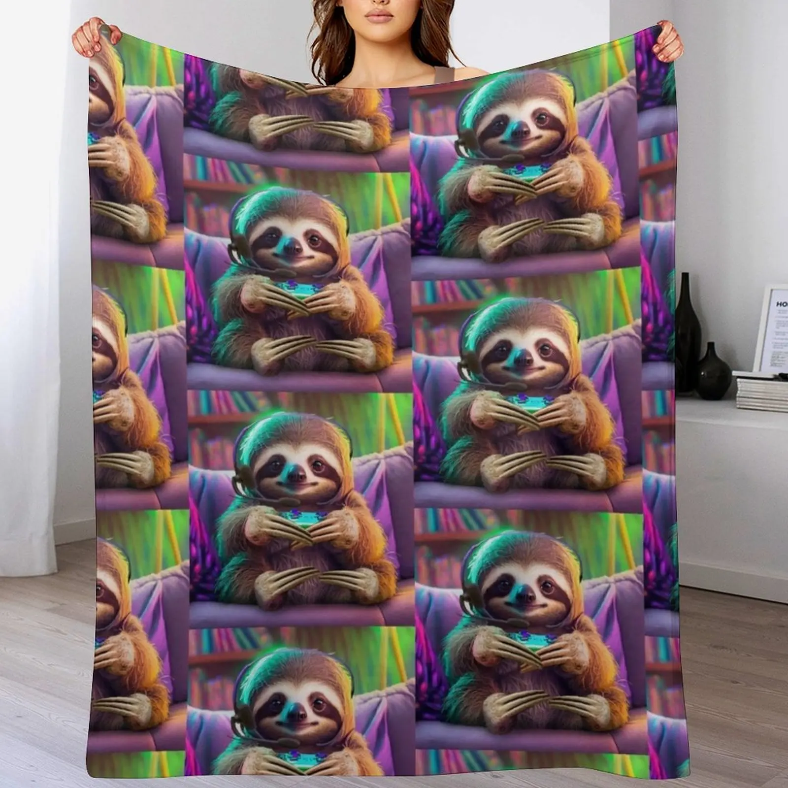 Одеяло для геймера ленивца рождественские украшения одеяла и идеи подарков на