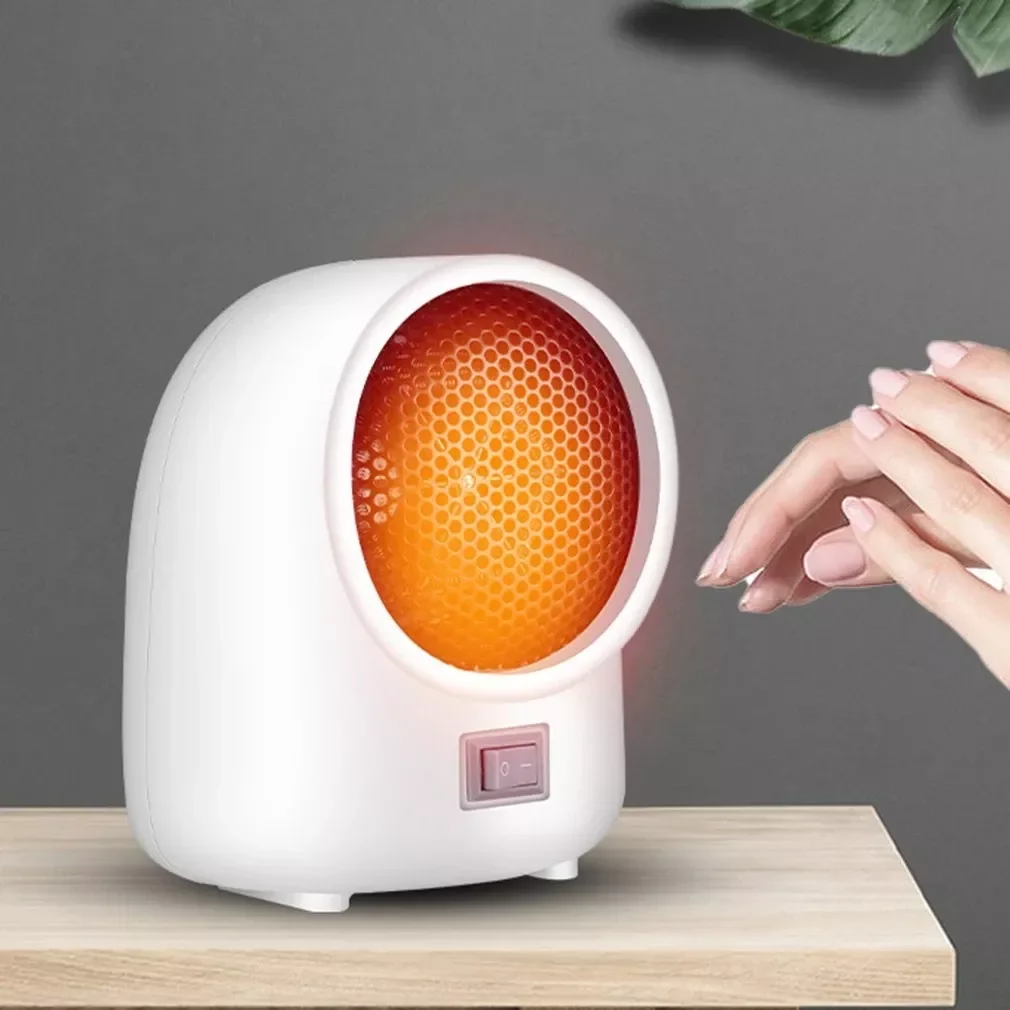 

Portable Personal FTC Ceramic Space Heater Electric 220V 500W Warm Winter Mini desktop Fan Heater Forced Home Applicance Free