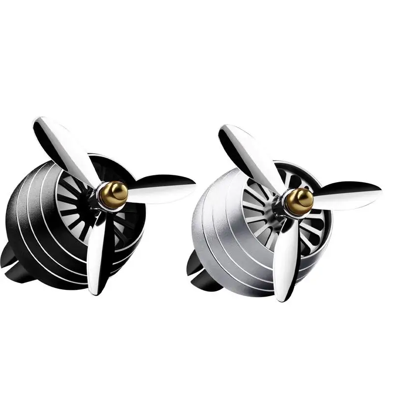 

Car Scent Diffuser Car Air Freshener Rotary Aroma Diffuser Auto Interior Accessories Creative Air Force Propeller Shape Decor