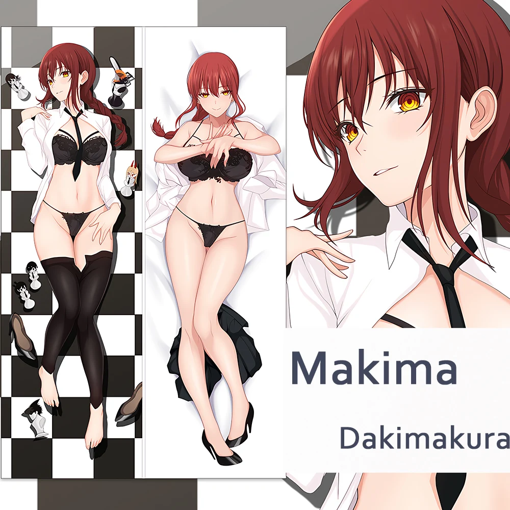 

Japanese Anime Chainsaw Man Dakimakura Makima Cosplay Full Body Female Bedding Pillow Cover DIY Custom Pillowcase
