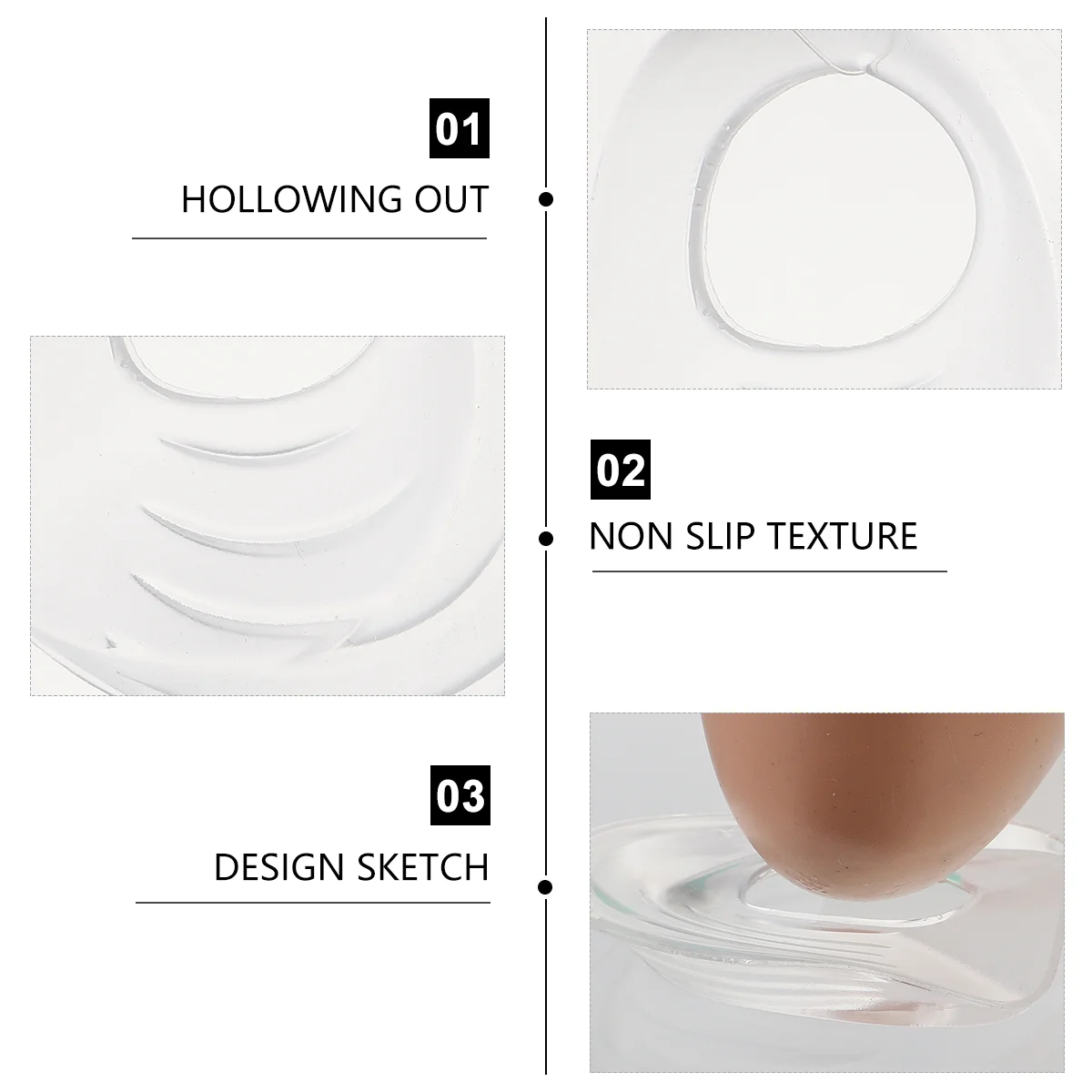 2 пары гелевых вставок для пяток стельки поддержки свода стопы женщин рабочие