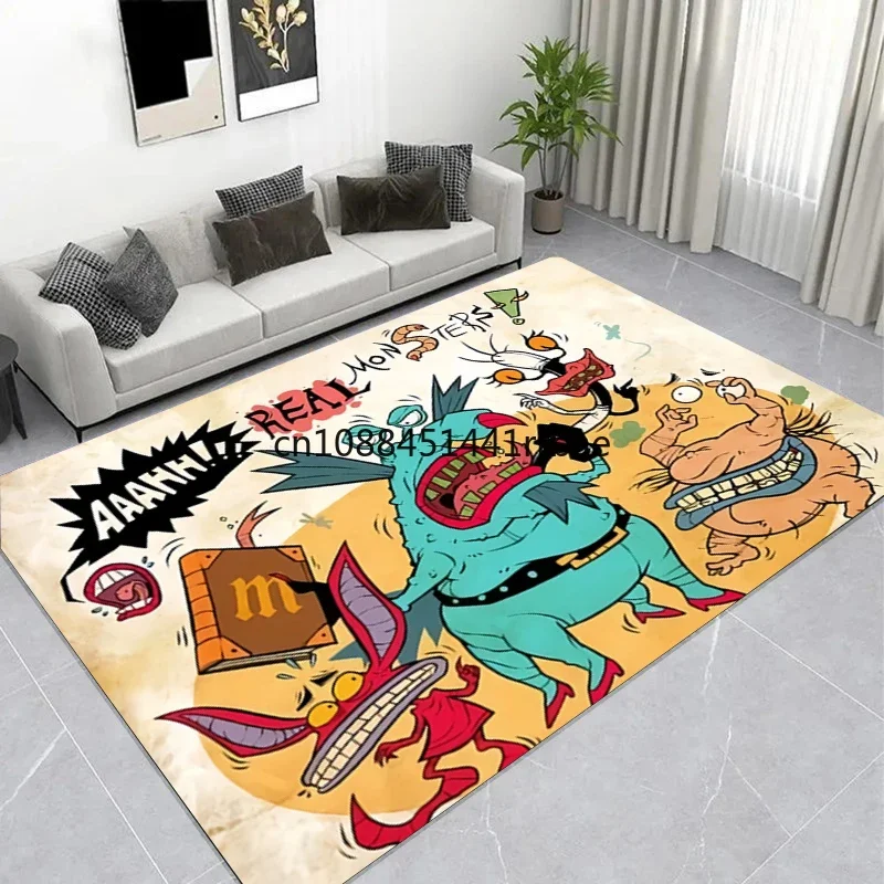 Фото Большой коврик AHHH R-Real Monster с художественным логотипом, коврик для гостиной, спальни, дивана, напольные коврики, коврик для ванной, игровой коврик №2