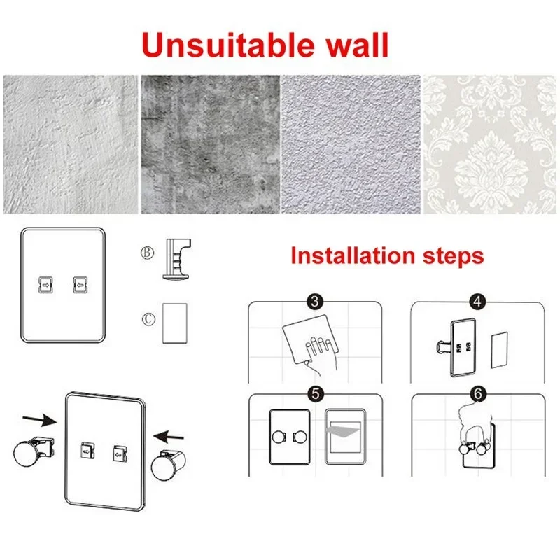 Водонепроницаемый Держатель Для Бритвы Настенный Многофункциональный