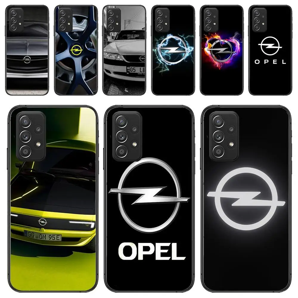 

Opel Car Logo Luxury Phone Case For Samsung Galaxy A13 A52 A53 A73 A32 A51 A22 A12 A20e A50 A21 A72 A70 S 4G 5G Fashion Covers